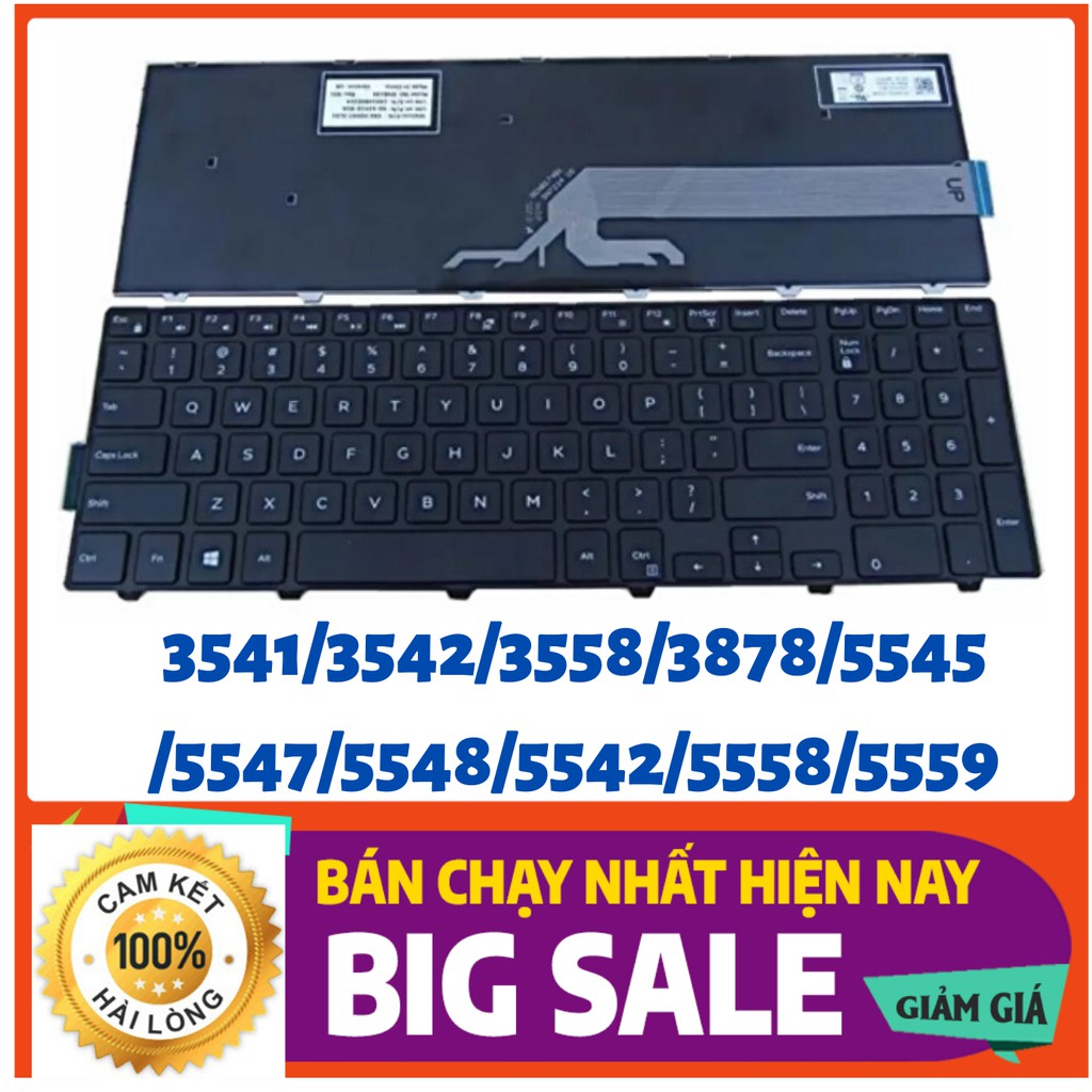 Bàn phím Laptop Dell 3541/3542/3558/3878/5545/5547/5548/5542/5558/5559