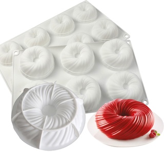 Khuôn Làm Bánh/Xà Phòng/Bánh Kem Hình Bóng Len 6/8 Lỗ Bằng silicone