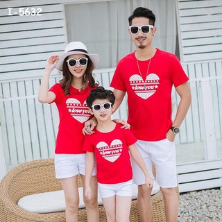 I5632 áo thun gia đình chất thun 4 chiều co gian
