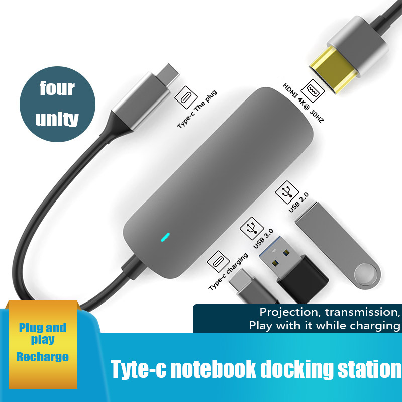 Bộ chuyển đổi GOOJODOQ USB Type C 3.0 sang HDMI có khe đọc thẻ chuyên dụng cho laptop MacBook Air | BigBuy360 - bigbuy360.vn
