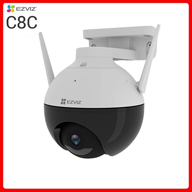 Camera Wifi Ezviz C8C 2.0M Full HD 1080P Camera ngoài trời xoay 360, Có màu ban đêm, Tích hợp AI-Hàng chính Hãng BH 24T