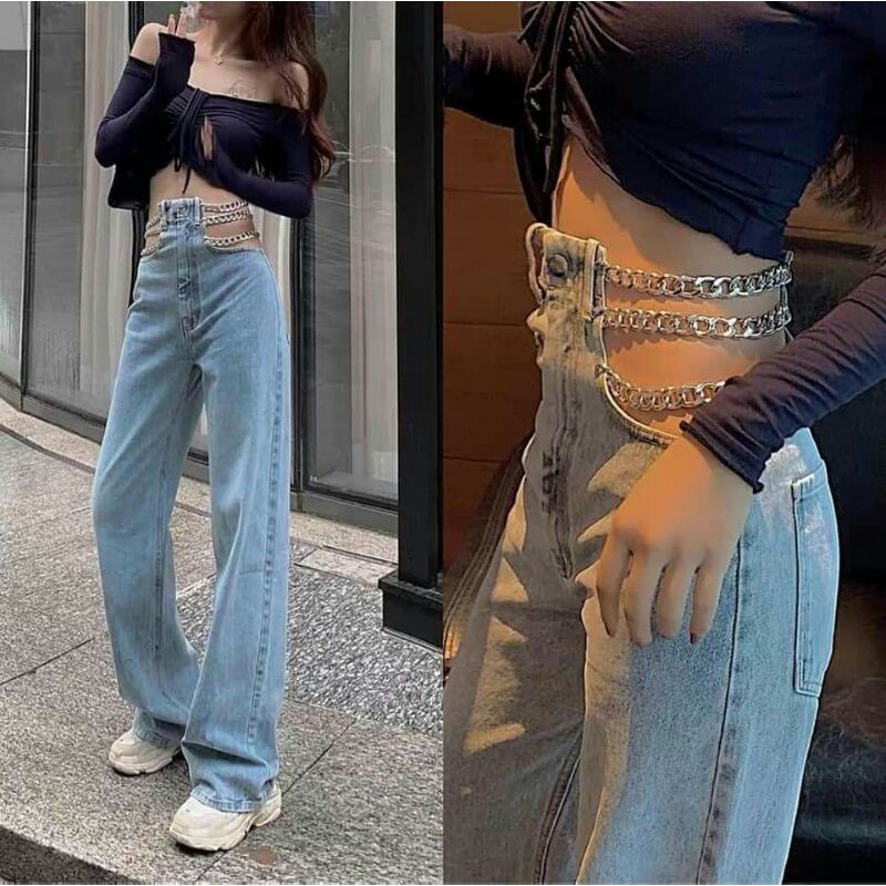 quần bò jean xích hông siêu hót
