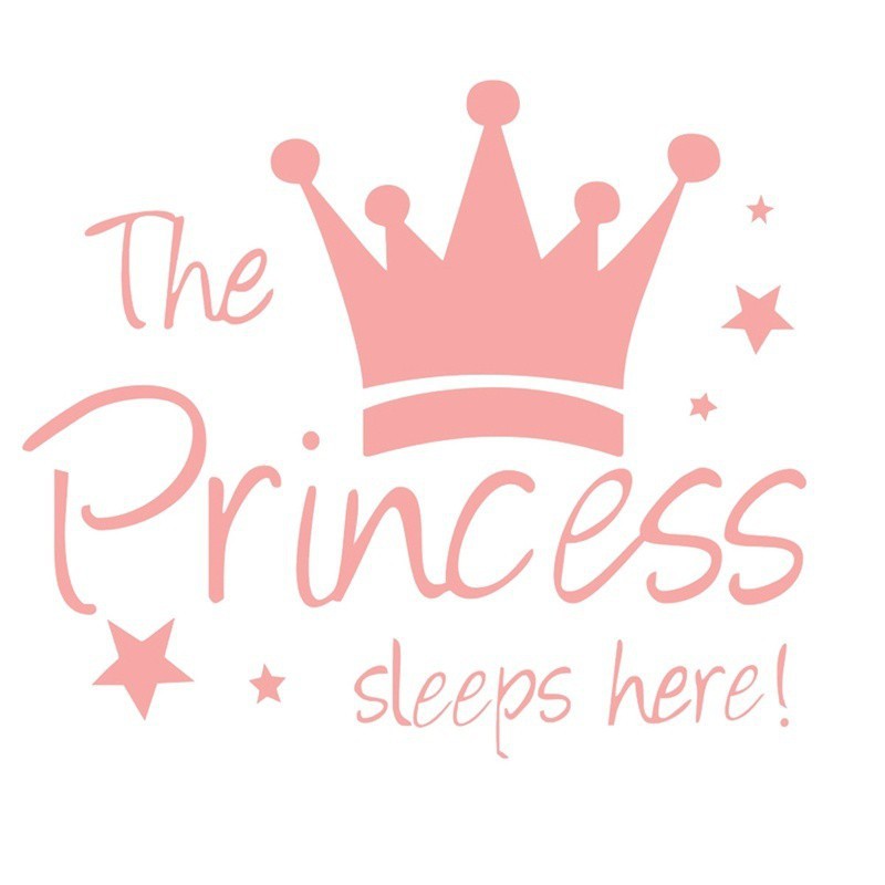 Miếng dán tường hình chữ và hình vương miện ấn tượng chất lượng cao