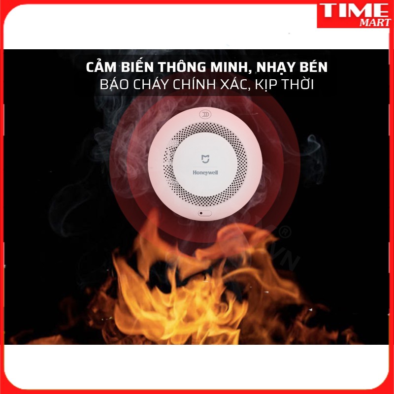 [CHÍNH HÃNG] Cảm Biến Báo Cháy Xiaomi Mijia Honeywell - Báo Cháy, Báo Khói, Khí Gas, App Mihome và HomeKit [TIME_MART]]