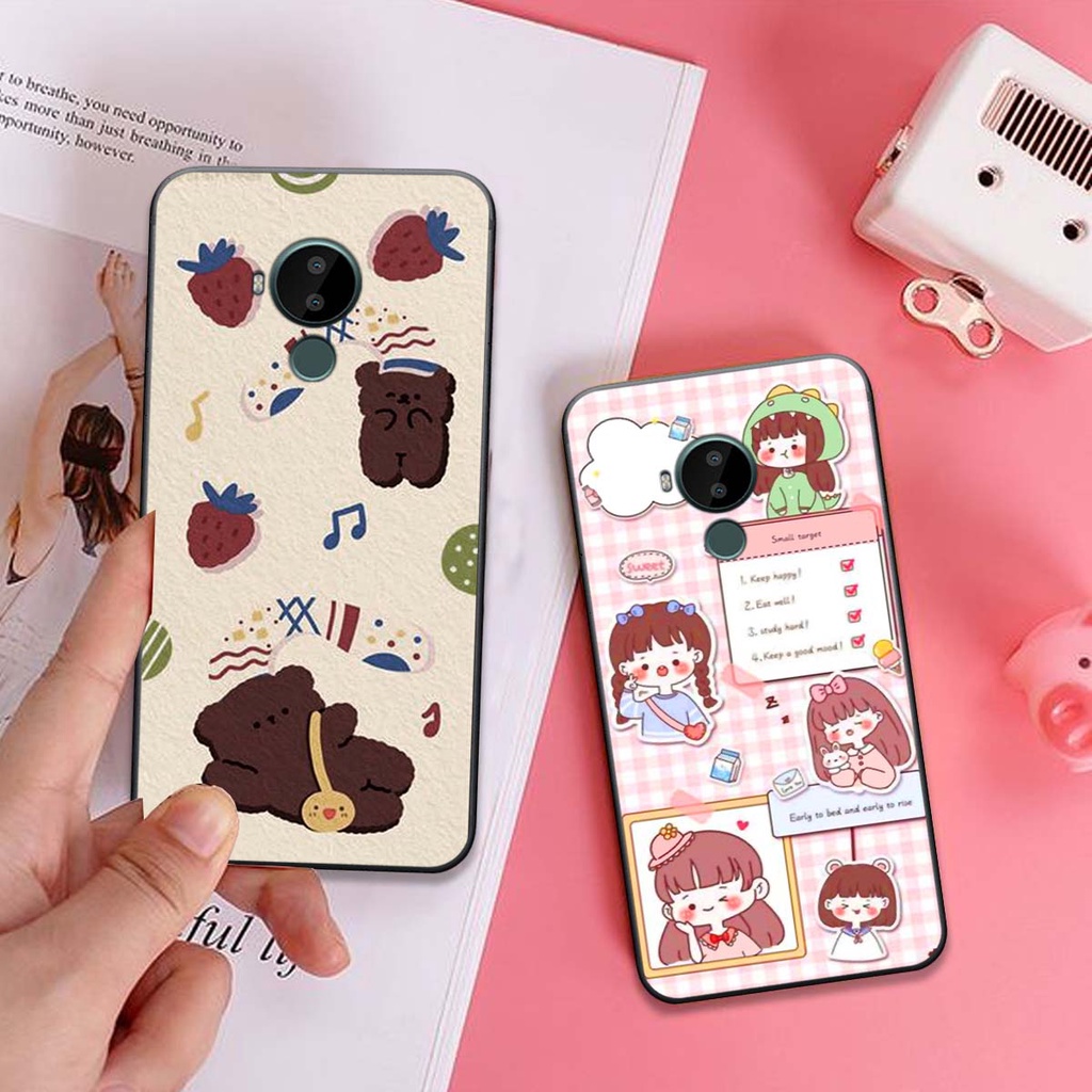Ốp lưng điện thoại Nokia C10 / C20 / C30 / C10 In hình mặt cười, cute, dễ thương