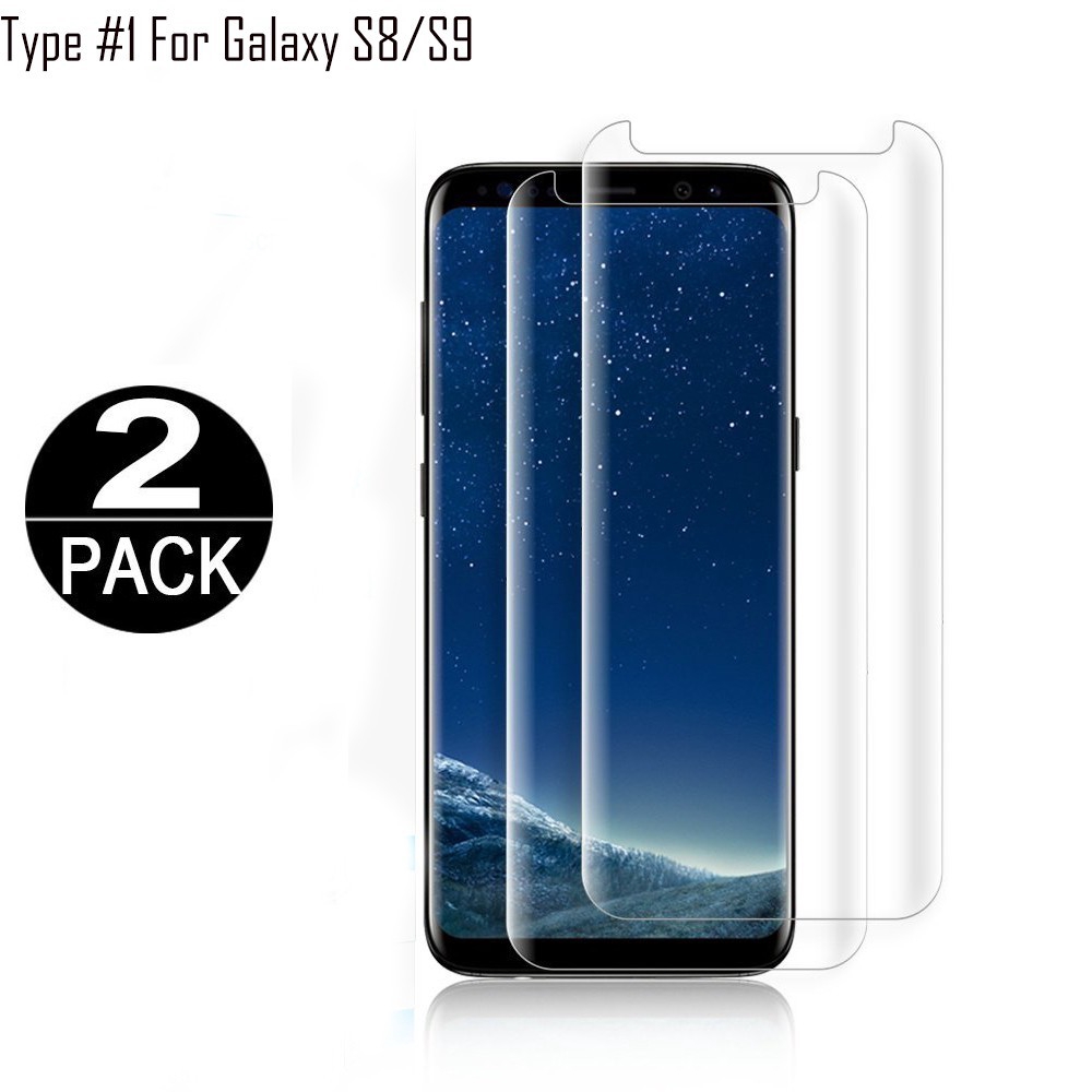 Miếng dán cường lực cong 3D bảo vệ cho màn hình  For Samsung Galaxy S9 Samsung S9Plus Samsung S8 Samsung Note 8