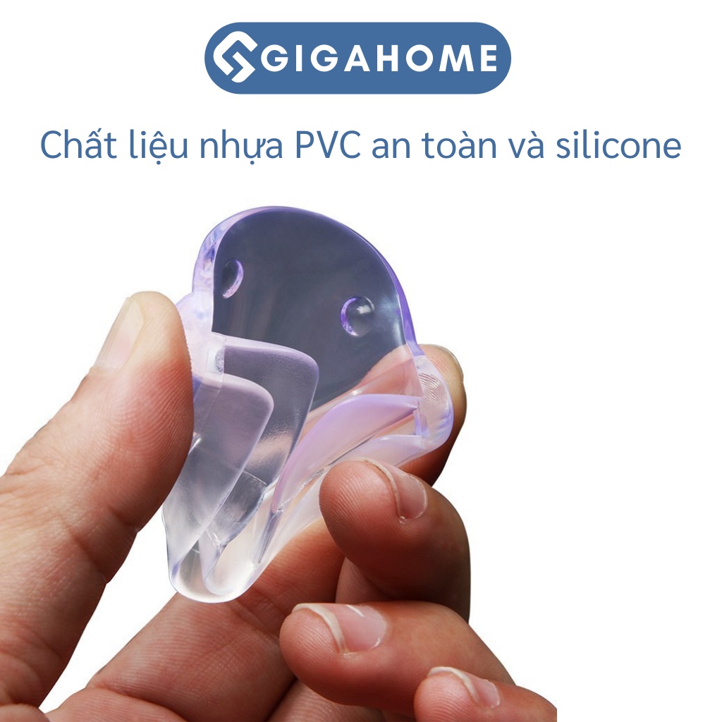 Set 2 Miếng Bịt Góc Bàn GIGAHOME Silicone Chữ L Tránh Va Chạm, An Toàn Cho Bé  8749