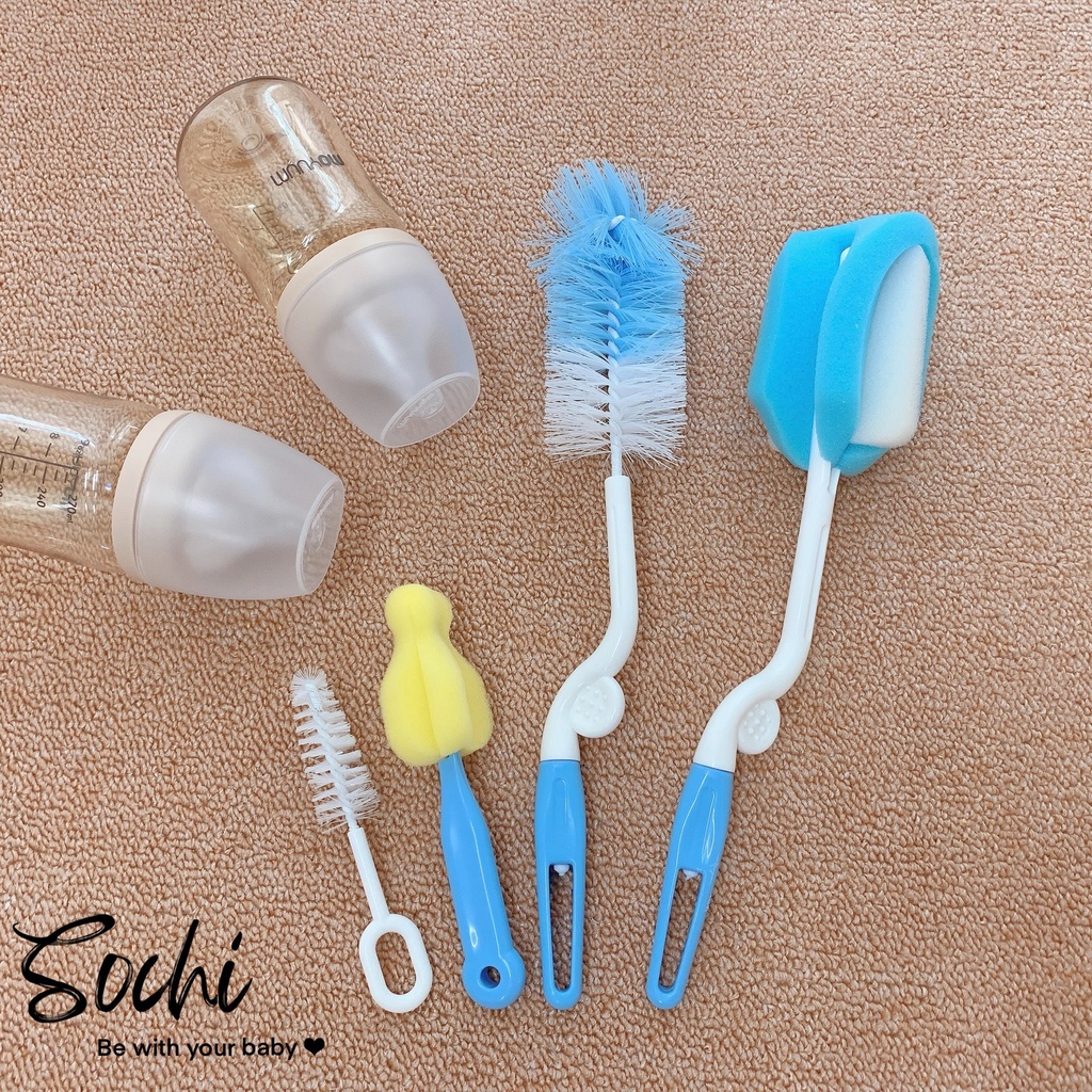 Cọ bình sữa 4 chi tiết tiện dụng