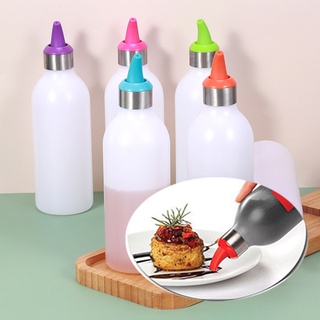 Chai nhựa đựng nước sốt 450ML chai đựng gia vị chai nước sốt chống bụi / chống bắn tung tóe đựng tương ớt / nước tương / siro / có vạch chia