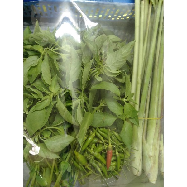 Combo Lá é sả ớt nấu lẩu gà 1,5Kg - Nguyên liệu nấu lẩu gà lá é