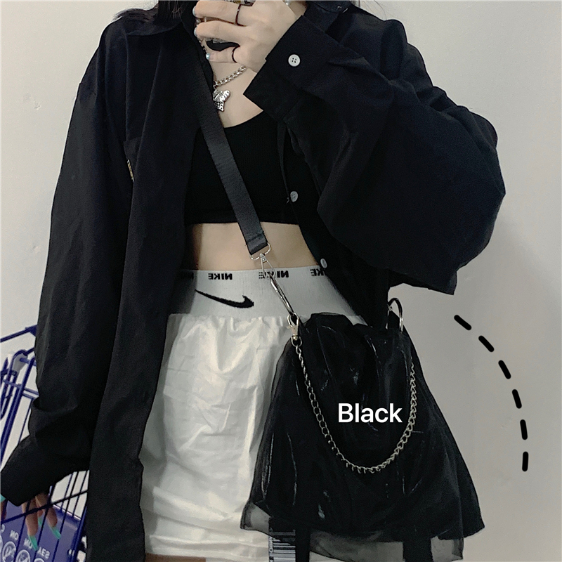 Túi Đeo Vai Phối Dây Kéo Cá Tính Thời Trang Cho Nữ | BigBuy360 - bigbuy360.vn