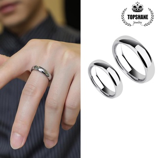 Nhẫn Đính Hôn Bằng Thép Không Gỉ Màu Sắc Đơn Giản Dành Cho Nam Và Nữ