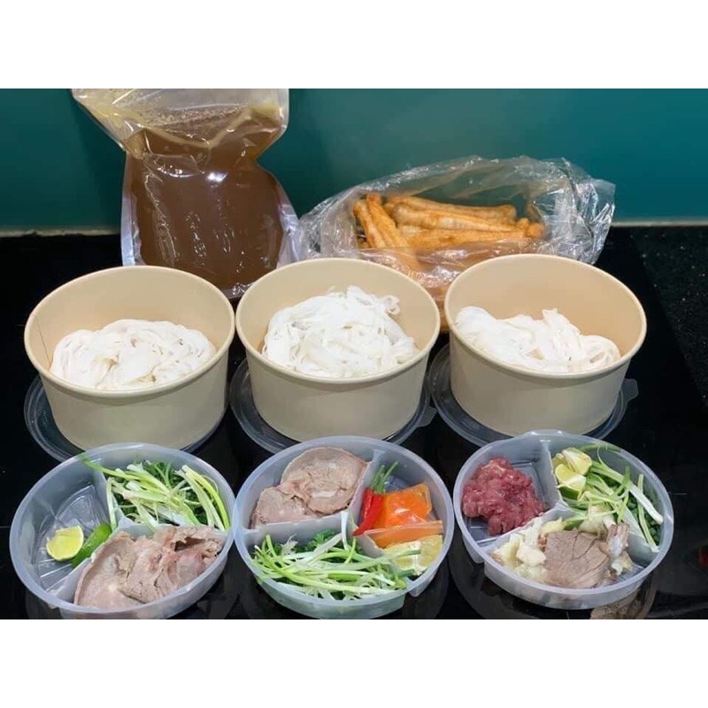 combo 50 tô giấy có nắp kèm khay 1 ngăn, 2 ngăn,3 ngăn