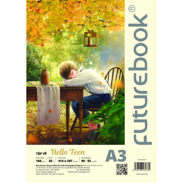 Vở Vẽ Mỹ Thuật A3  Futurebook Hello Teen A (Giao Mẫu Ngẫu Nhiên)