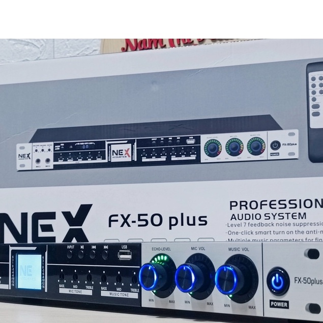 Vang cơ karaoke NEX FX50 Plus thiết bị nghe hát karaoke chuyên nghiệp cho dàn karaoke gia đình