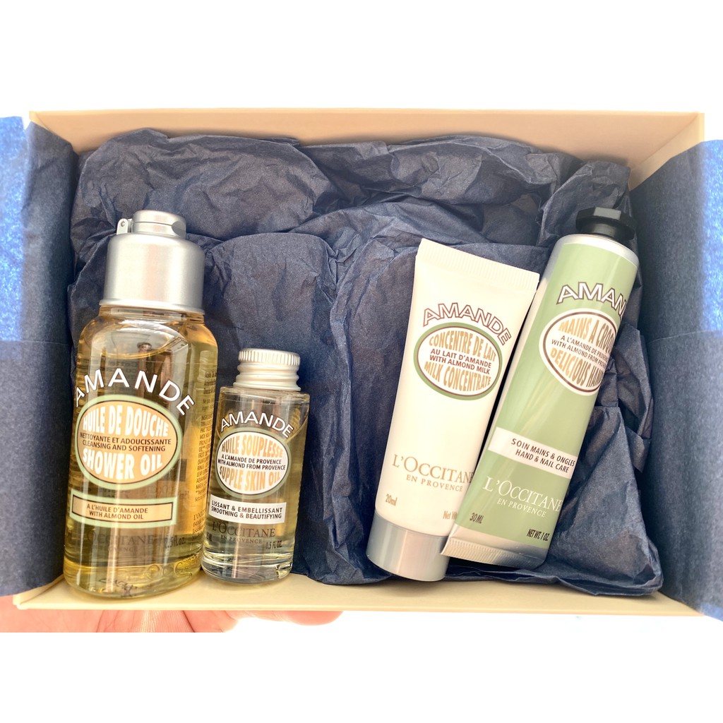 [BILL US/FR] Bộ 4 món L'OCCITANE Almond Always & Forever Discovery Kit, Limited Edition (NEW 2020)