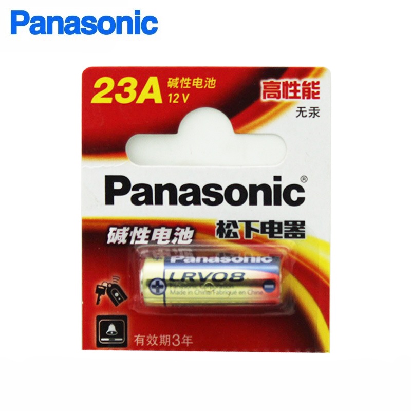 Vỉ 1 viên Pin A23 23A Panasonic Alkaline LRV08 chính hãng