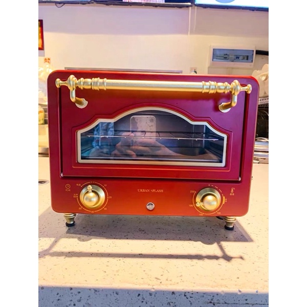 Lò nướng Urban Splash phong cách retro, hoàng gia 10L chính hãng của Anh
