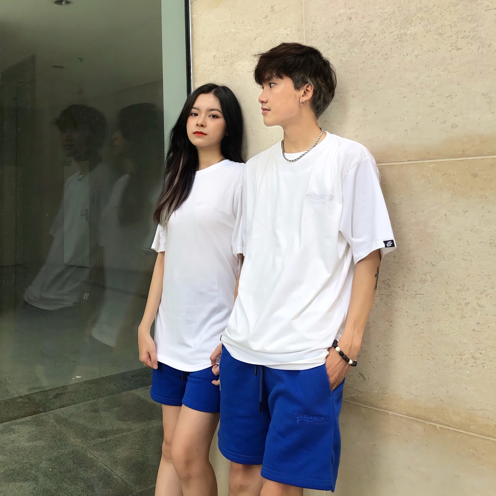 Áo Thun Tay Lỡ SAIGONESE Chữ Thêu Phông Unisex Form Rộng Nam Nữ