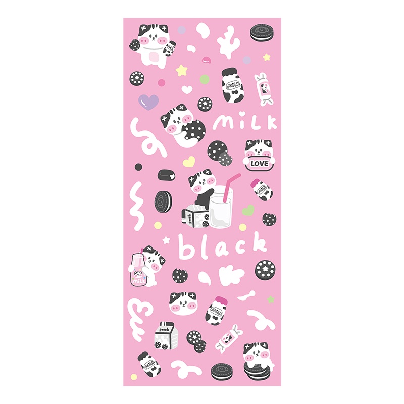 Set 4 Tấm Sticker Hoạt Hình Dán Khung Ảnh DIY