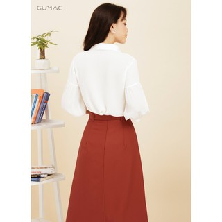 Chân váy nữ phối nút GUMAC CV11949_DO