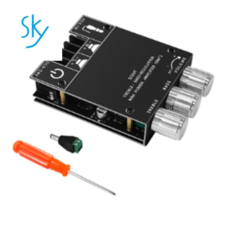 Bảng Mạch Khuếch Đại Âm Thanh Siêu Trầm Bluetooth 5.0 Kênh 2.0 2X50W Zk-502MT Chuyên Dụng