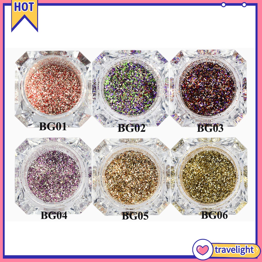Hộp sequin lấp lánh dùng để trang trí móng nghệ thuật