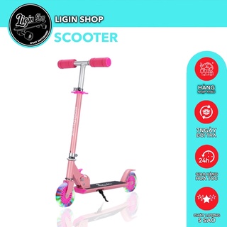 Xe scooter 2 bánh có đèn, xe chòi chân cho bé.