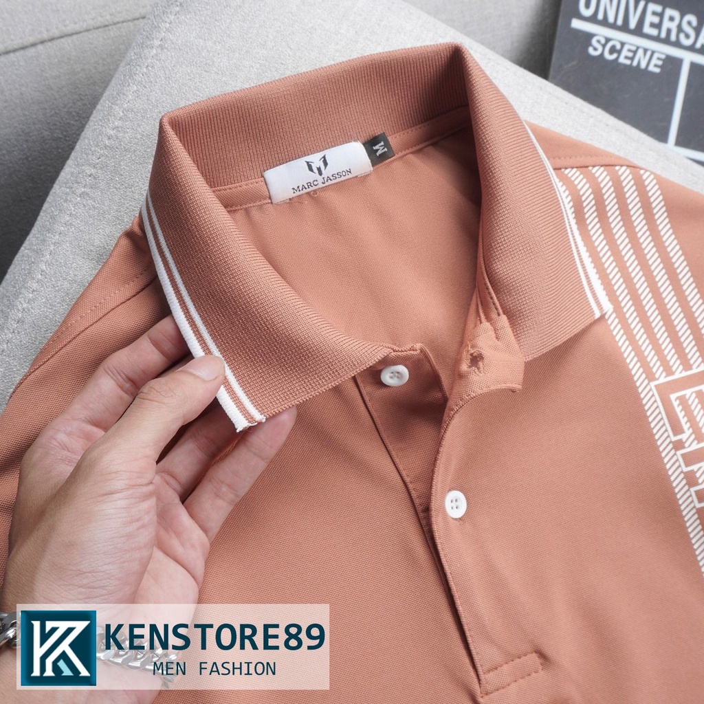 Áo thun nam có cổ MARC LIMITED vải cá sấu gai KENSTORE89 ATP155