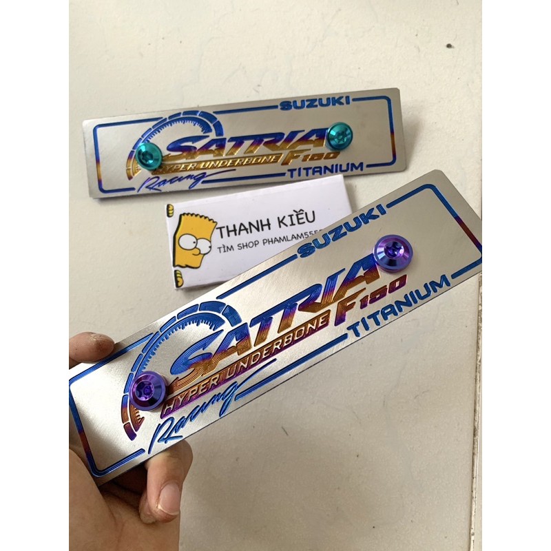 Bảng tên Titan Satria Kèm Ốc gr5
