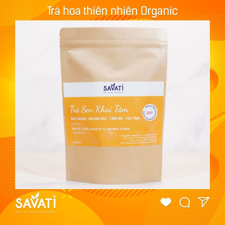 TRÀ SEN KHAI TÂM SAVATI - 30 Ngày NGỦ NGON, NHUẬN SẮC, TÂM AN, THƯ THÁI