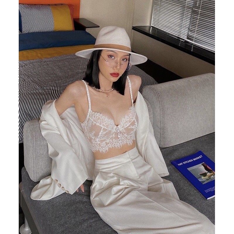 [Hình Thật] Áo Bralette Ren Mỏng Sexy, có gọng nâng ngực Lacy Bra | BigBuy360 - bigbuy360.vn