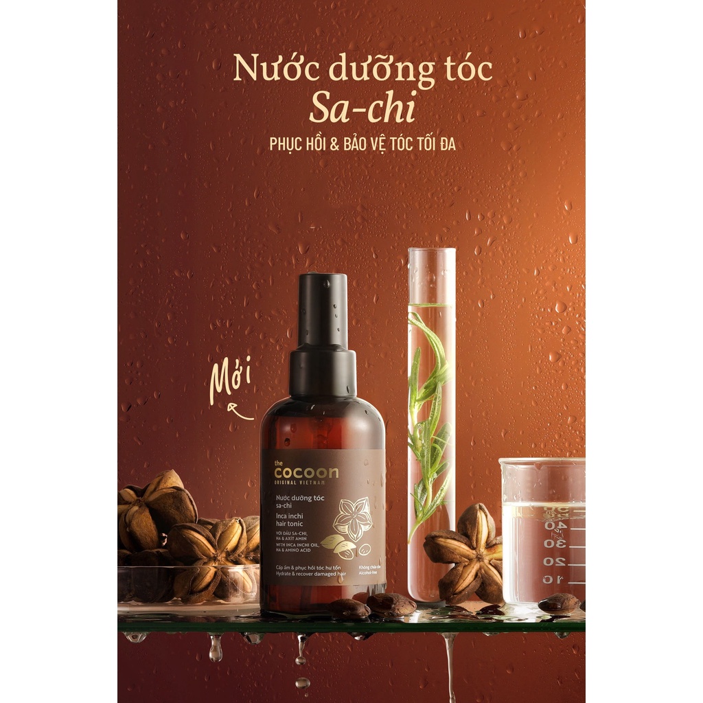 Nước xịt dưỡng tóc SACHI 140ml cocoon thuần chay