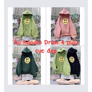  ÁO HOODIE MẶT CƯỜI DREW SIÊU HOT CHẤT NỈ DẦY DẶN XỊN SÒ 4 MÀU NAM NỮ ĐỀU AUTO 