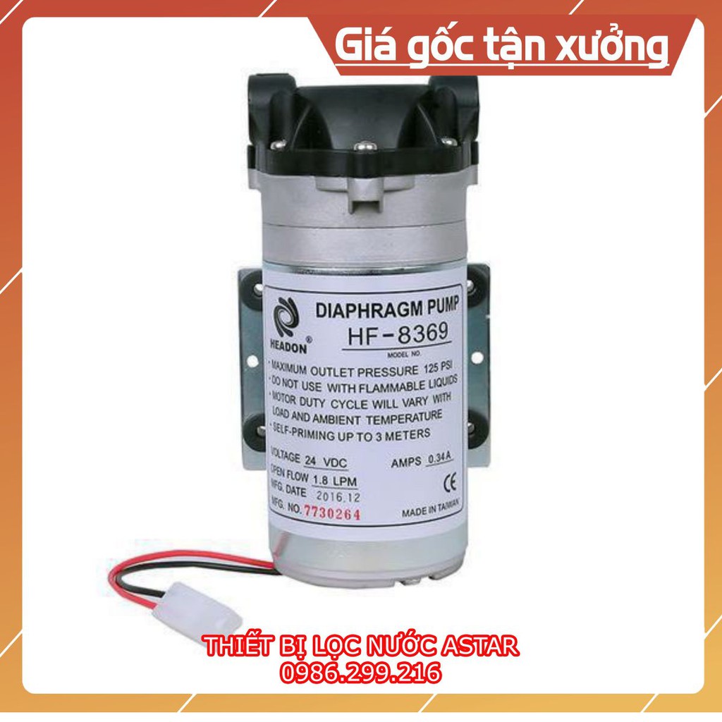 Bơm Headon 8369 ♥️ Bơm Hút Đẩy ♥️ Máy Bơm Lọc Nước RO