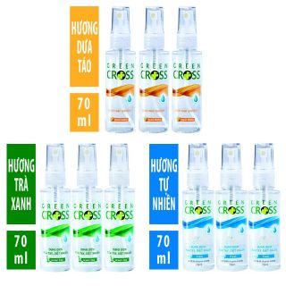 Nước rửa tay khô Green Cross_dạng xịt 70 ml