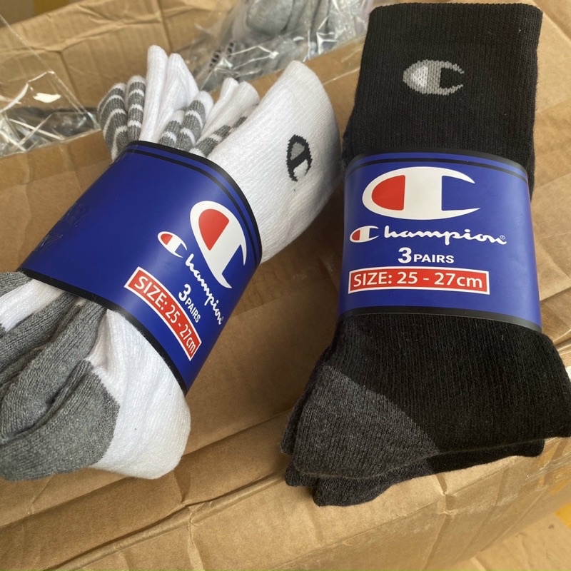 Tất Champion lót lông cổ cao siêu êm chân hàng VNXK dư