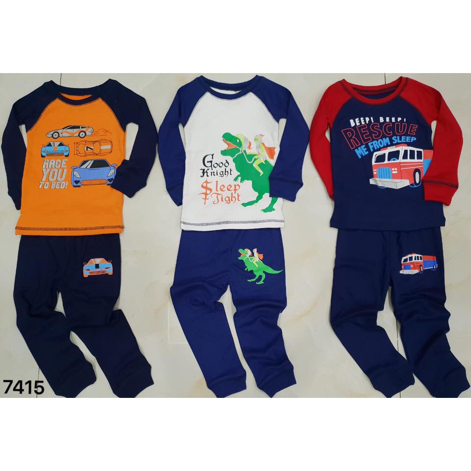 SP77 Bộ thun bé trai Carter 2-8y (form nhỏ, bé mập chọn tăng size)