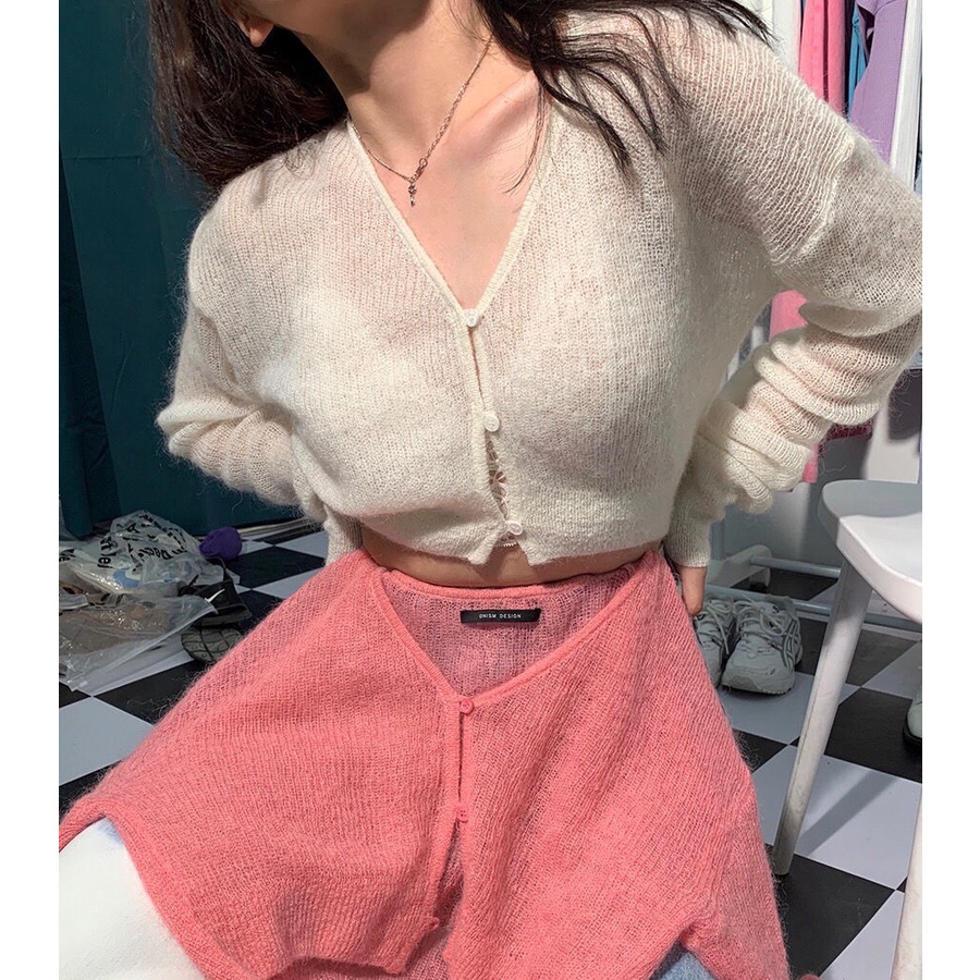 Áo Cardigan Dệt Kim Mỏng Nhiều Màu Sắc Phong Cách Nhật Bản Thời Trang Mùa Hè Mới Cho Nữ | BigBuy360 - bigbuy360.vn