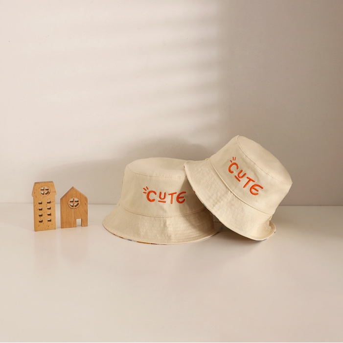 Nón Tai Bèo Hai Mặt Thêu Họa Tiết Graffiti Dễ Thương Phong Cách Nhật Bản 2022