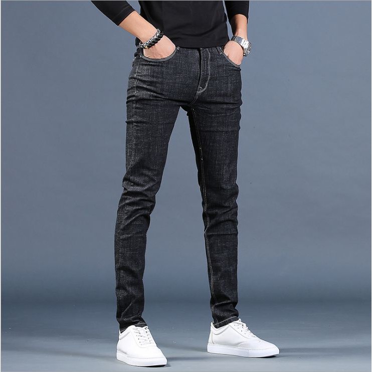 Quần jean nam chất bò ống côn Quần jeans dáng ôm co dãn | BigBuy360 - bigbuy360.vn