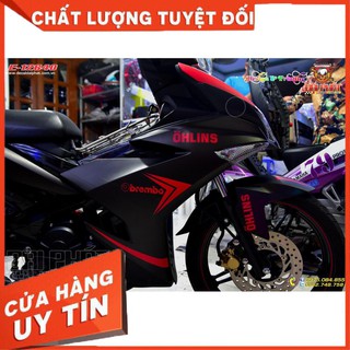 Tem Xe Exciter 150 Đỏ Đen Nhám