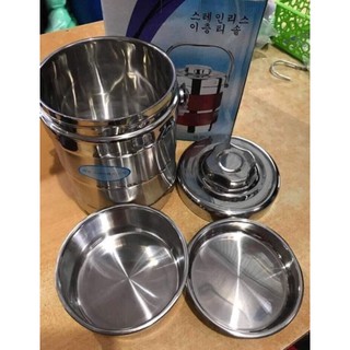 Cặp lồng 3 tầng ruột inox 2 Lít