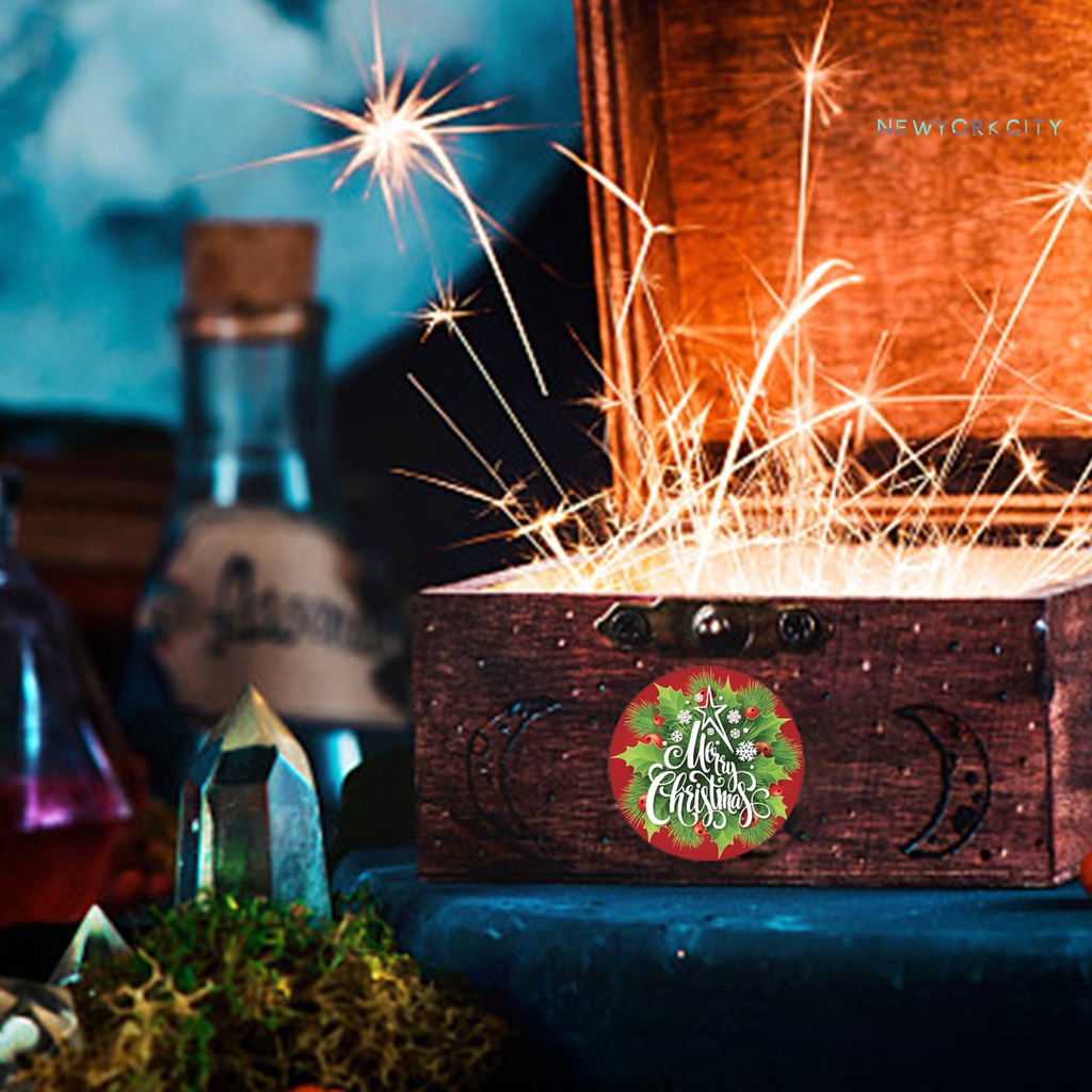 Cuộn 500 Nhãn Dán Giấy Kraft Màu Sắc Tươi Sáng Dùng Trang Trí Sổ Tay DIY