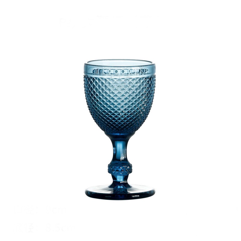 Ly Thuỷ Tinh Hoàng Gia ChamPayne phong cách Vintage, hoa văn đường nét tinh xảo nhiều màu sắc ly cốc Lucica