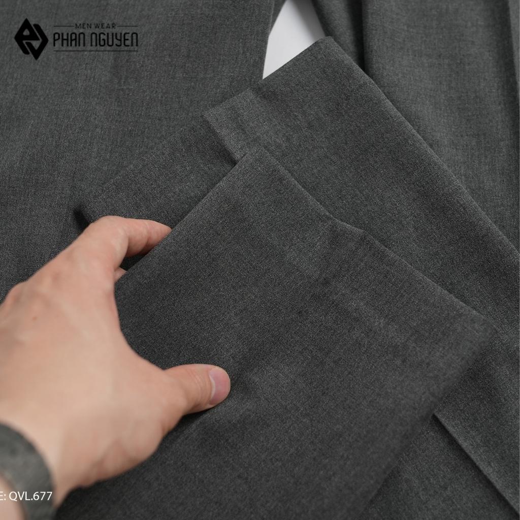 Quần vải nam cao cấp Phan Nguyễn form slim fit ôm vừa phải, tôn dáng, chất vải chống nhăn, thoáng mát QVL.677-678-679