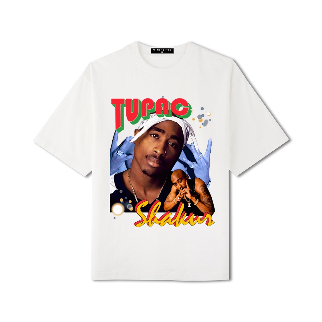 Áo thun unisex OTHERSTYLE Tupac Shakur Rapper phông tay lỡ nam nữ form rộng Local Brand