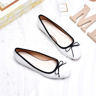 [Form lớn giảm 1 size] Giày búp bê đính nơ Merly 1133