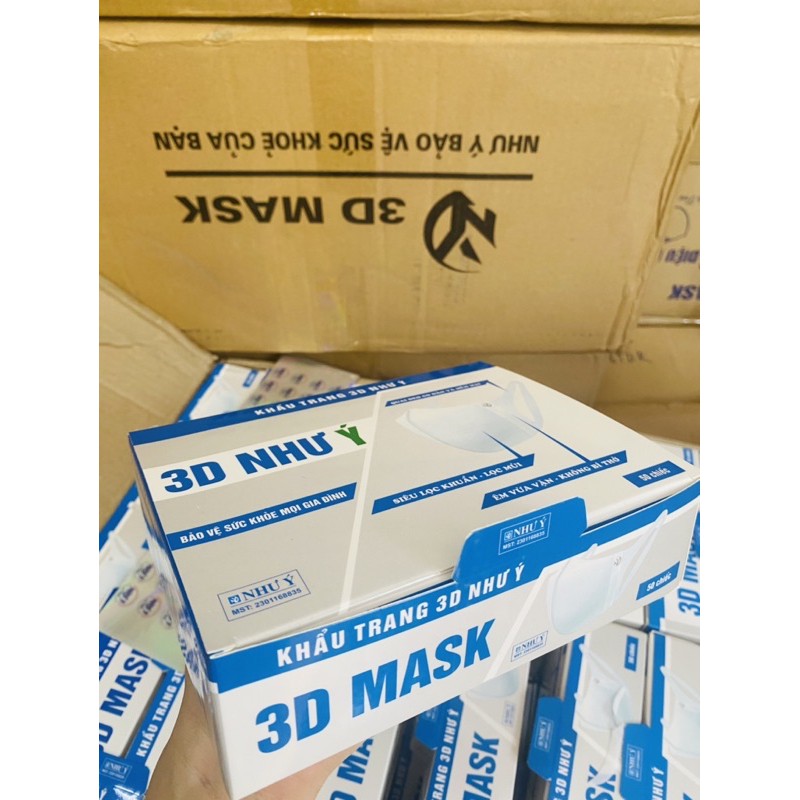 Khẩu trang 3D mask 1 hộp 50c