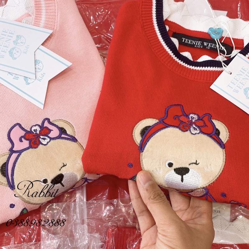 Áo len Teenie hoạ tiết gấu